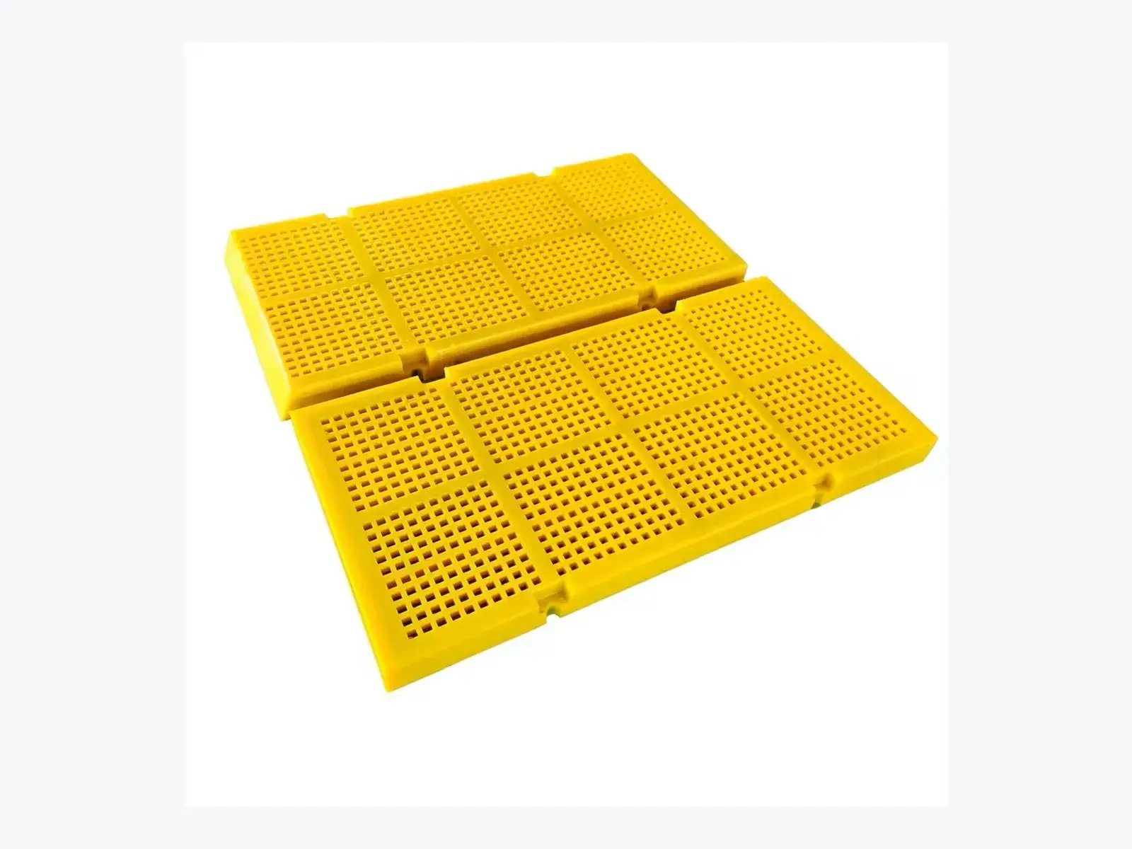 Modular polyurethane screen panel side profile