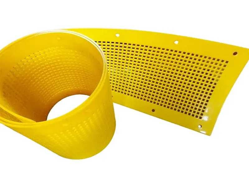Flexible polyurethane flip-flow screen panel