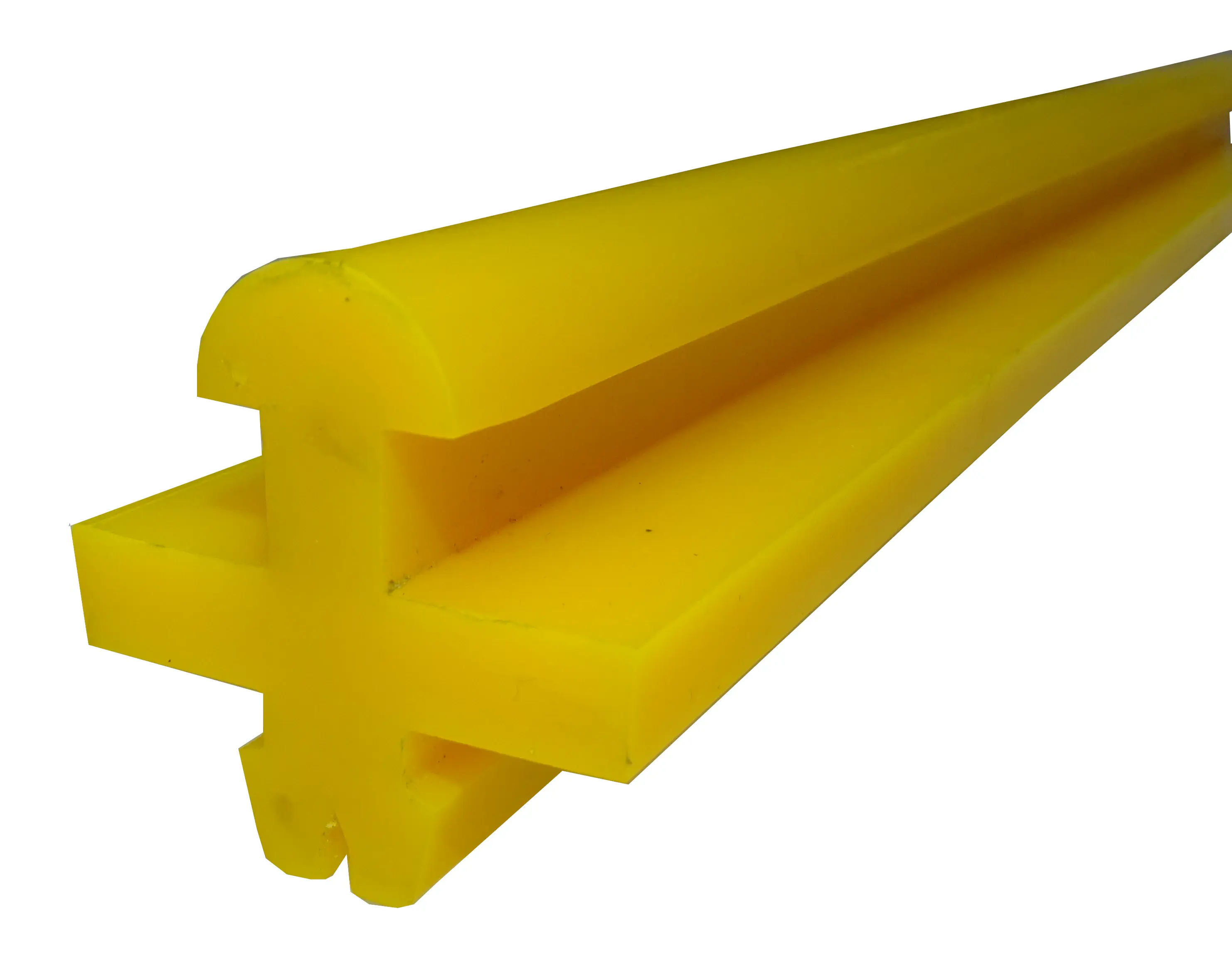 Yellow polyurethane retention profile for a screen panel installation
