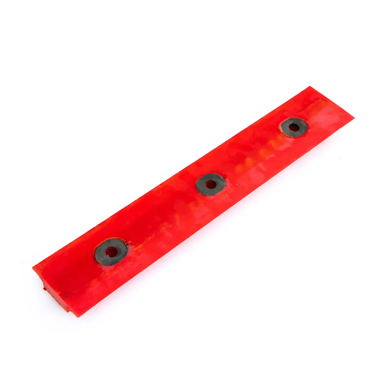 Polyurethane screen support retention-hole detail